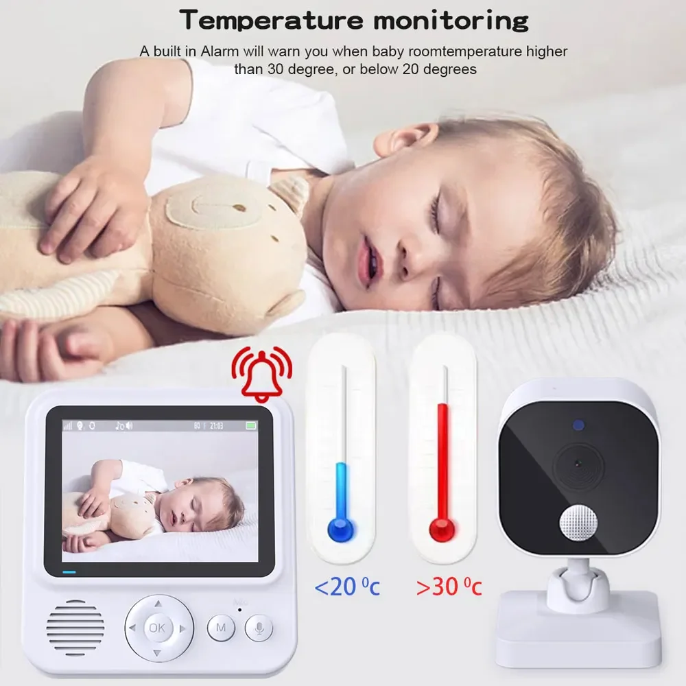 2.8 Inch Video Baby Monitor Wi - Baby Monitor Split Screen 评论和价格