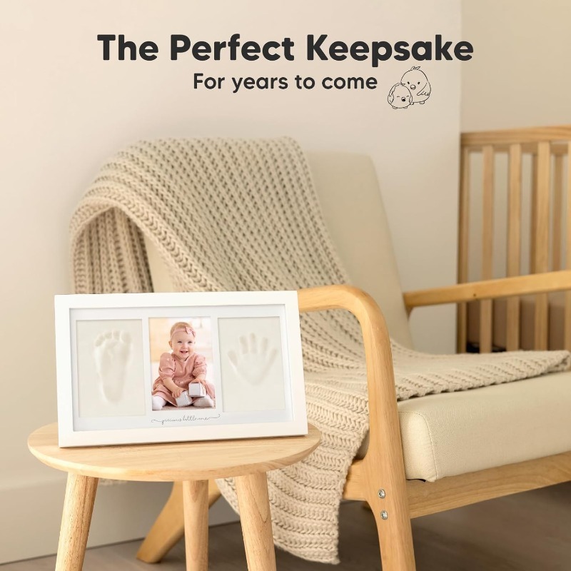 Baby Handprint Footprint Clay  - Baby Nursery Frames 评论和价格