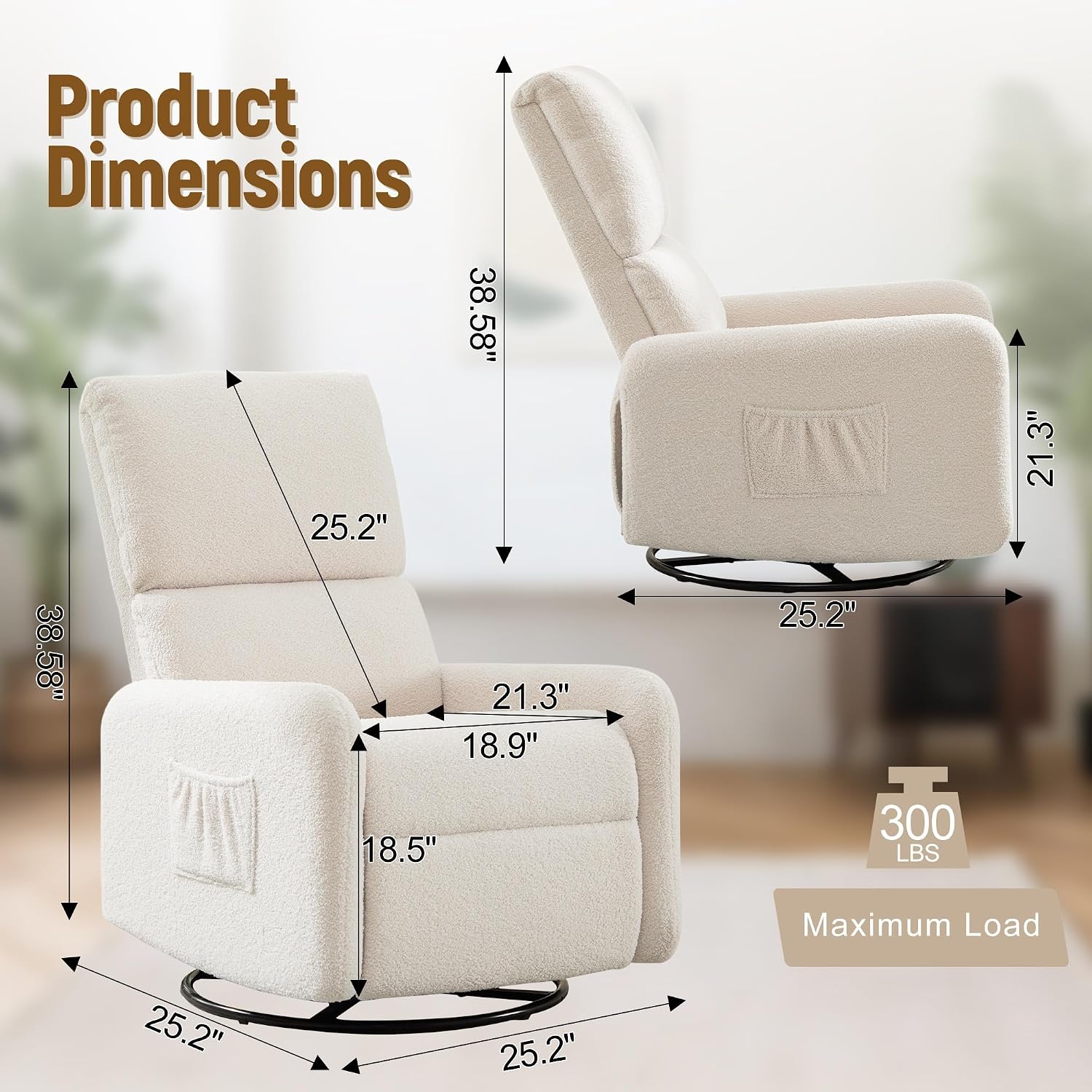 360° Rocking Chair, Nursery Ro - Rocking Chair Nursery 评论和价格