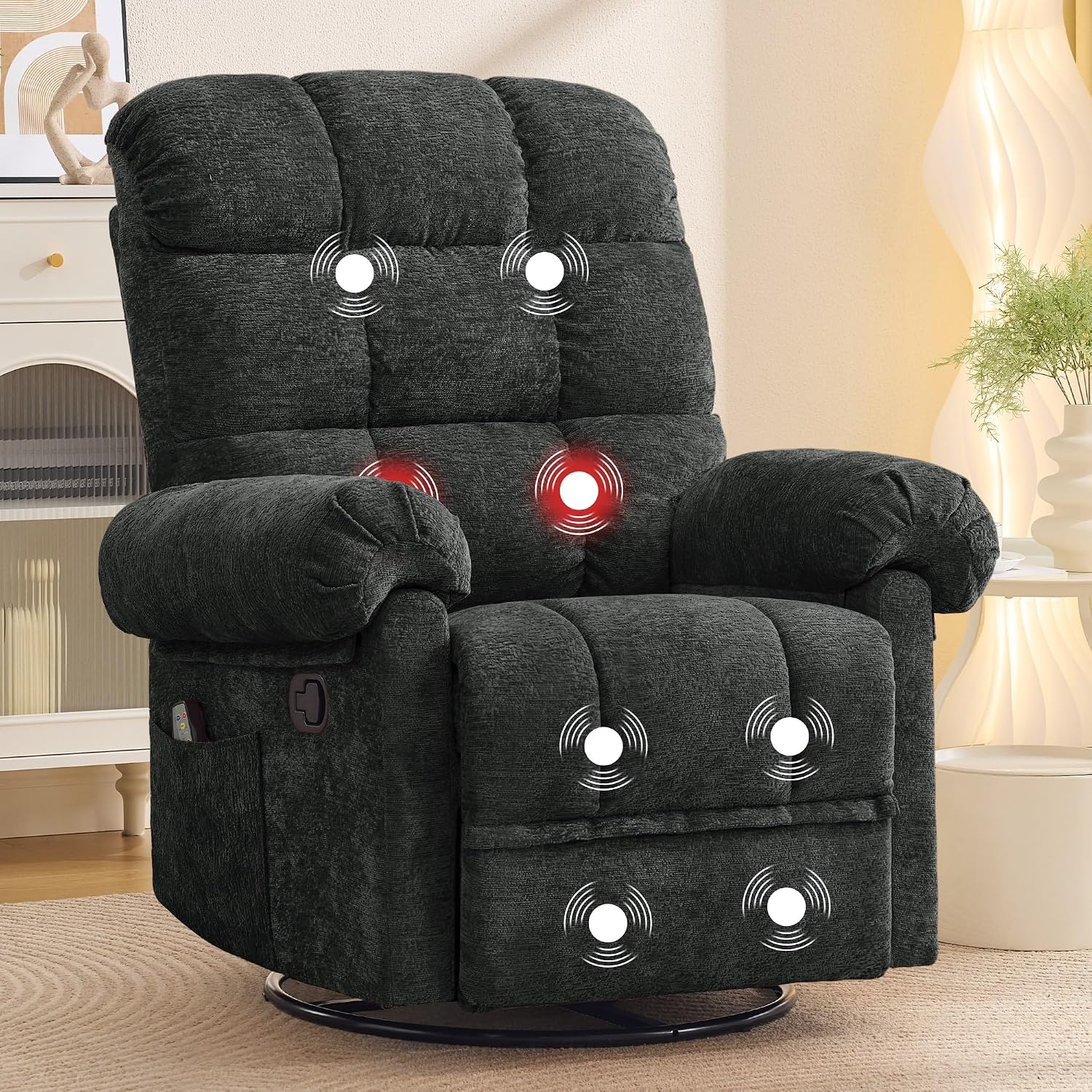 360° Swivel Rocker Recliner wi - Rocking Chair Nursery 评论和价格