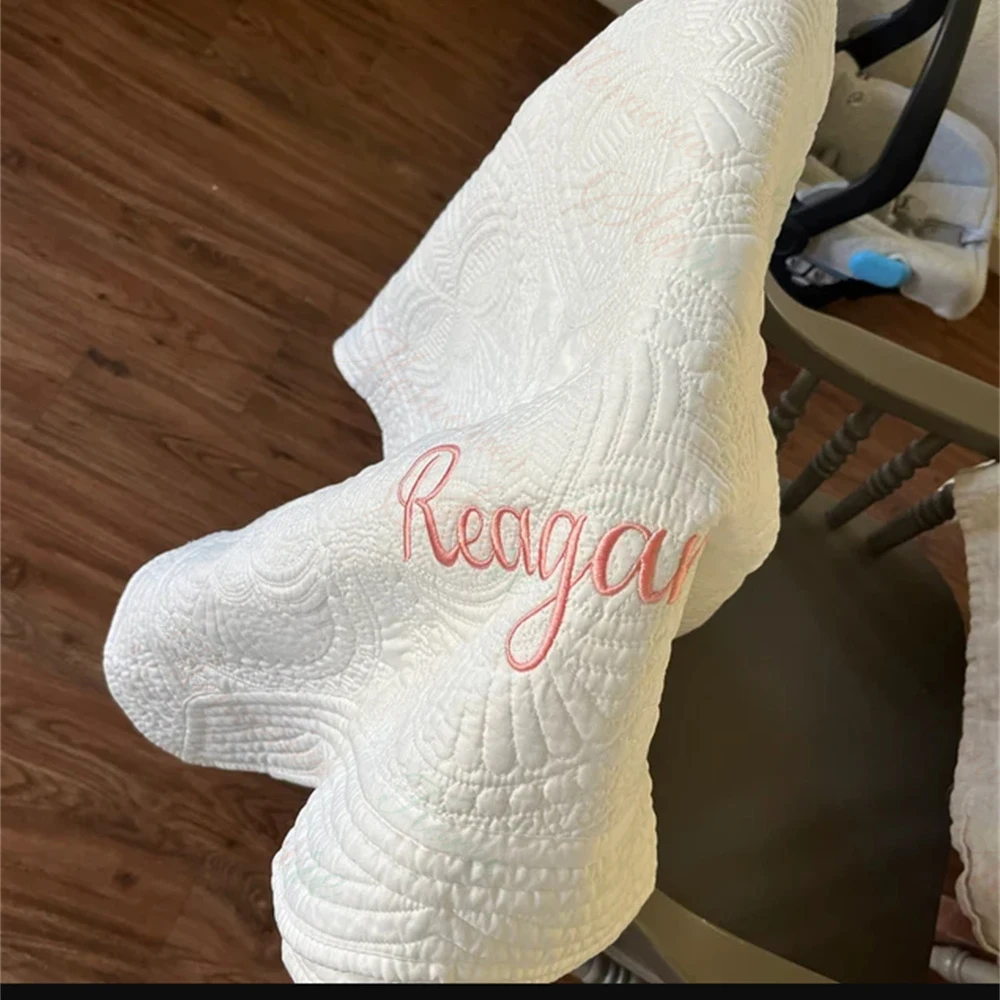 Embroidered Name Baby Nursery  - Baby Boy Nursery Quilt 评论和价格